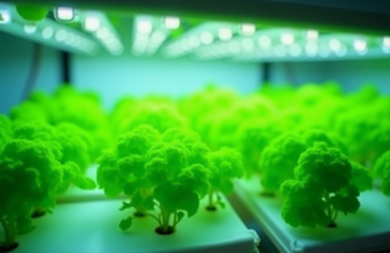 Advanced LED lighting for hydroponic growing systems
